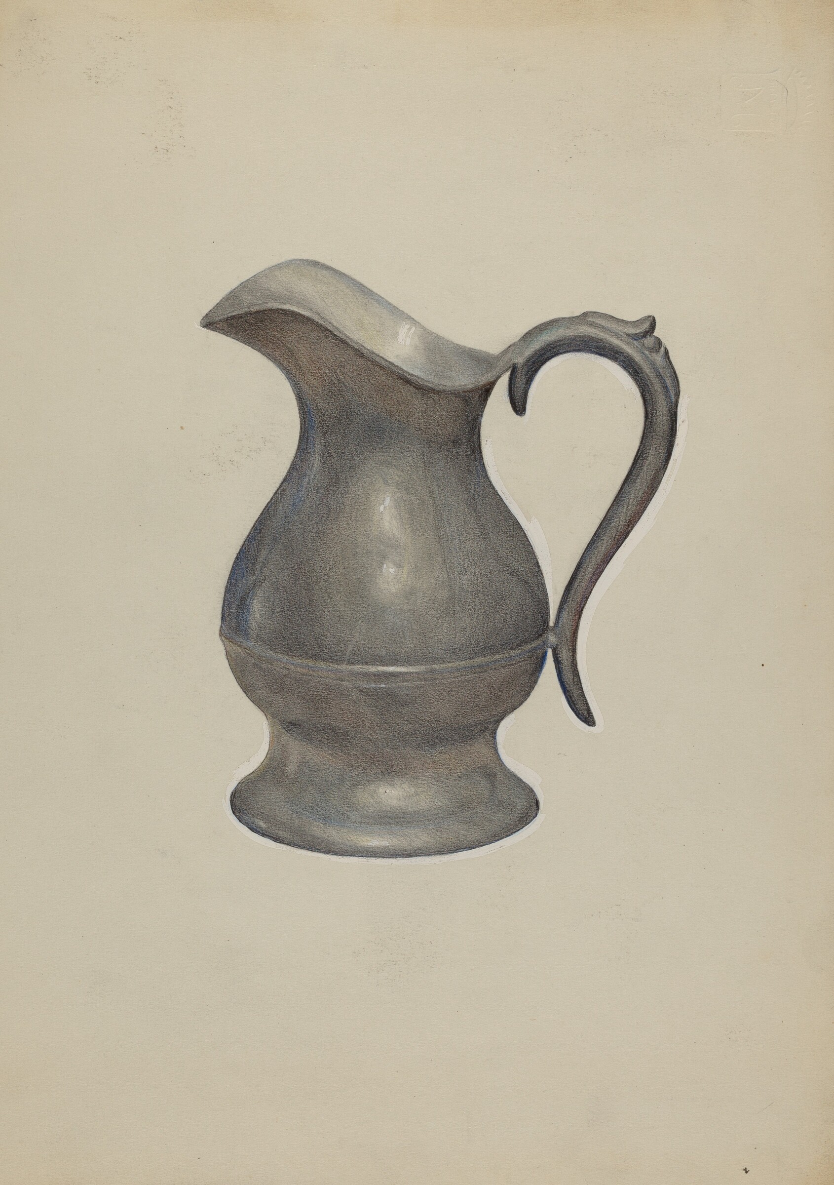 Pewter Pitcher, Francis Borelli, c. 1936