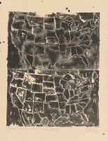 Two Maps I [trial proof], Jasper Johns, 1966