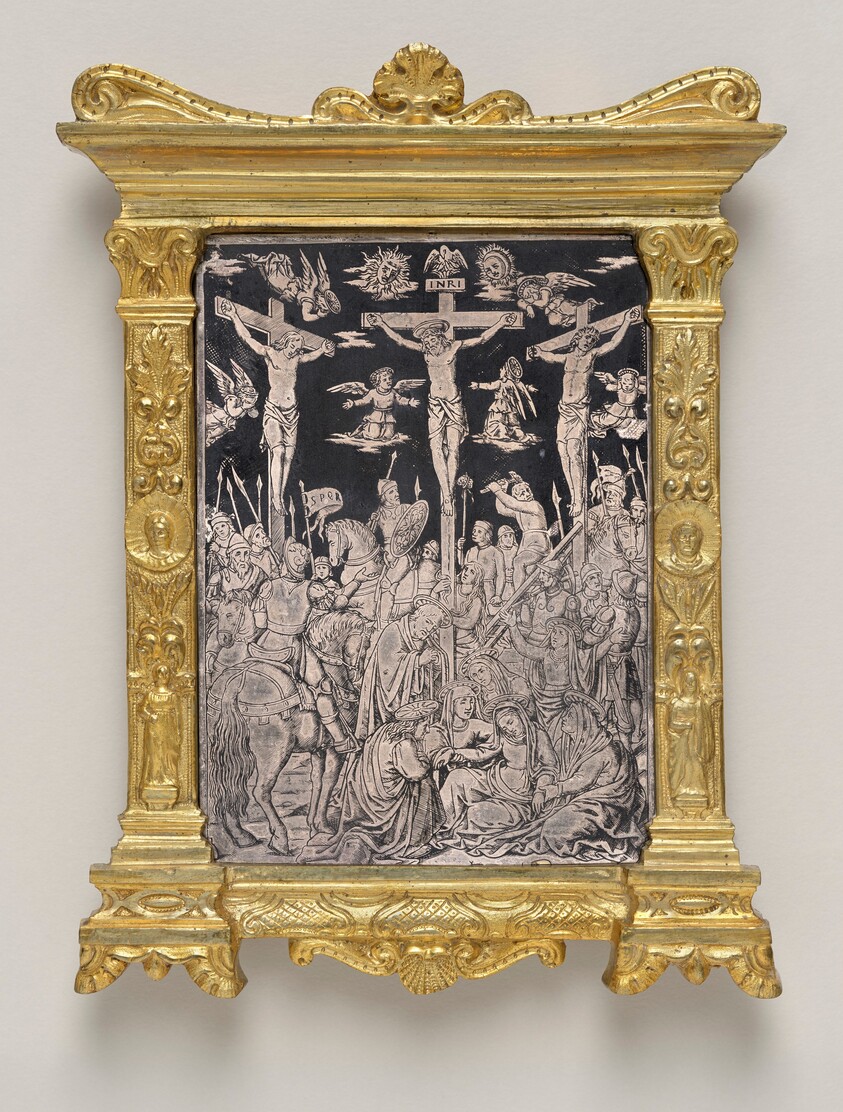 Pax with the Crucifixion with Six Angels