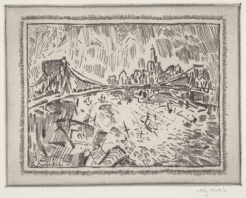 Brooklyn Bridge and Lower New York