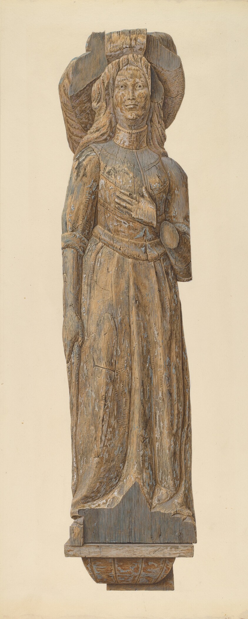 Circus wagon figure: medieval lady