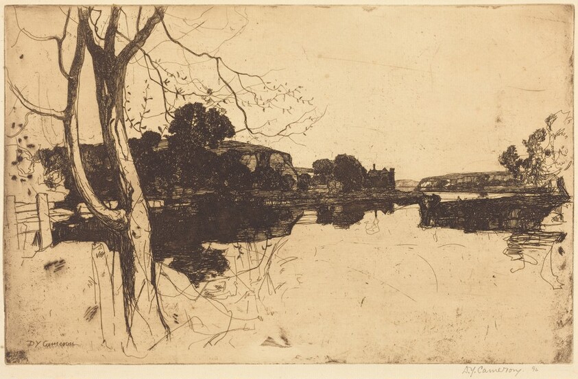 Lowland River: An Etching
