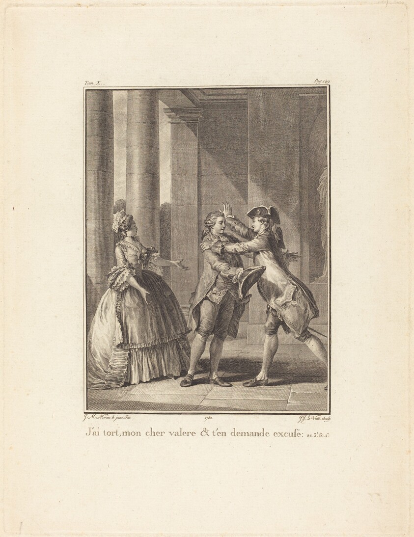 J'ai tort, mon cher Valère, et t'en demande excuse