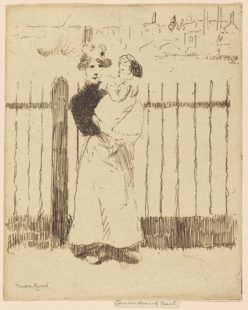 Emma and Her Baby, Chelsea Embankment