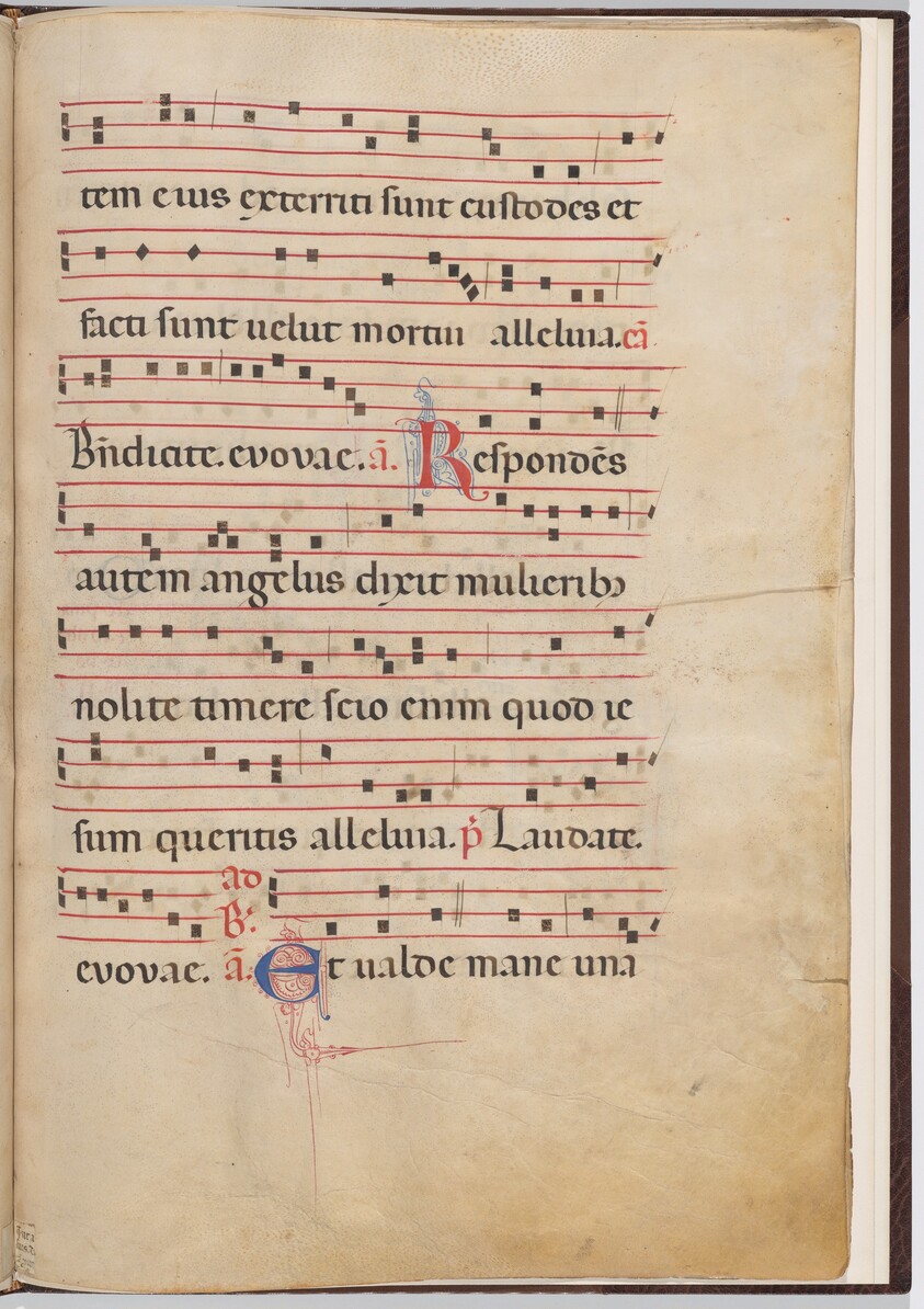 Leaf 4 from an antiphonal fragment