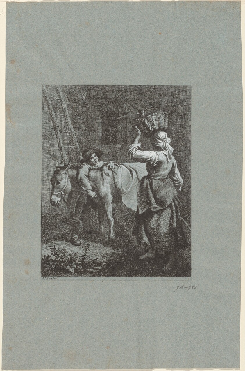 Shepherd Boy Speaking to a Farm Girl