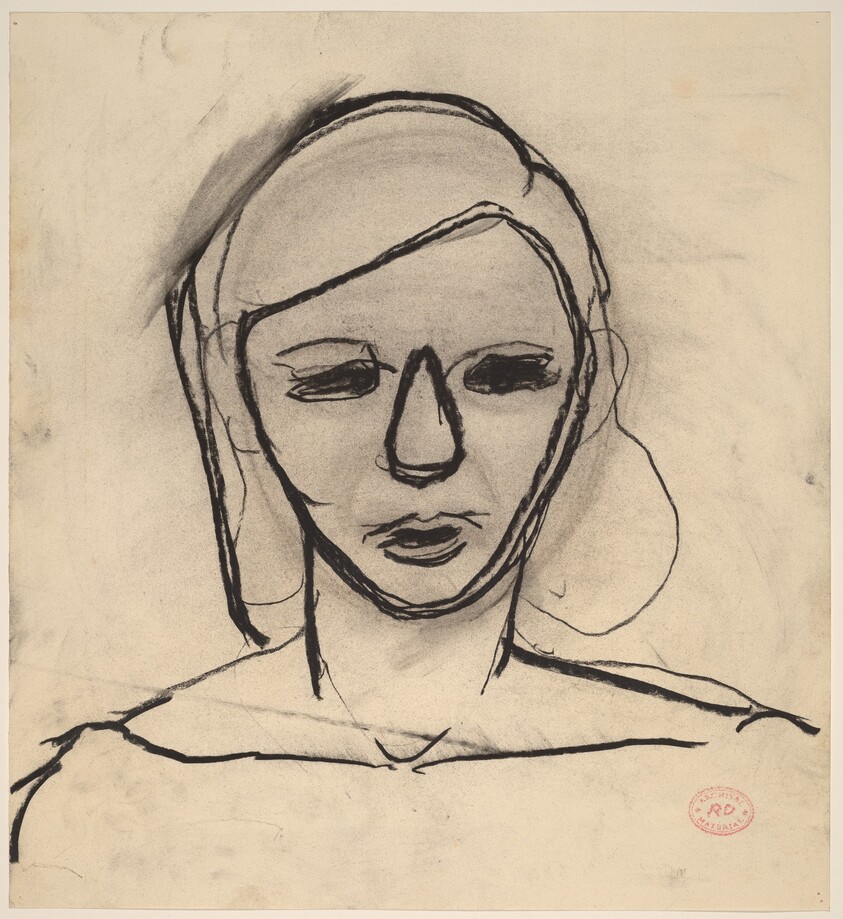 Untitled [female head]