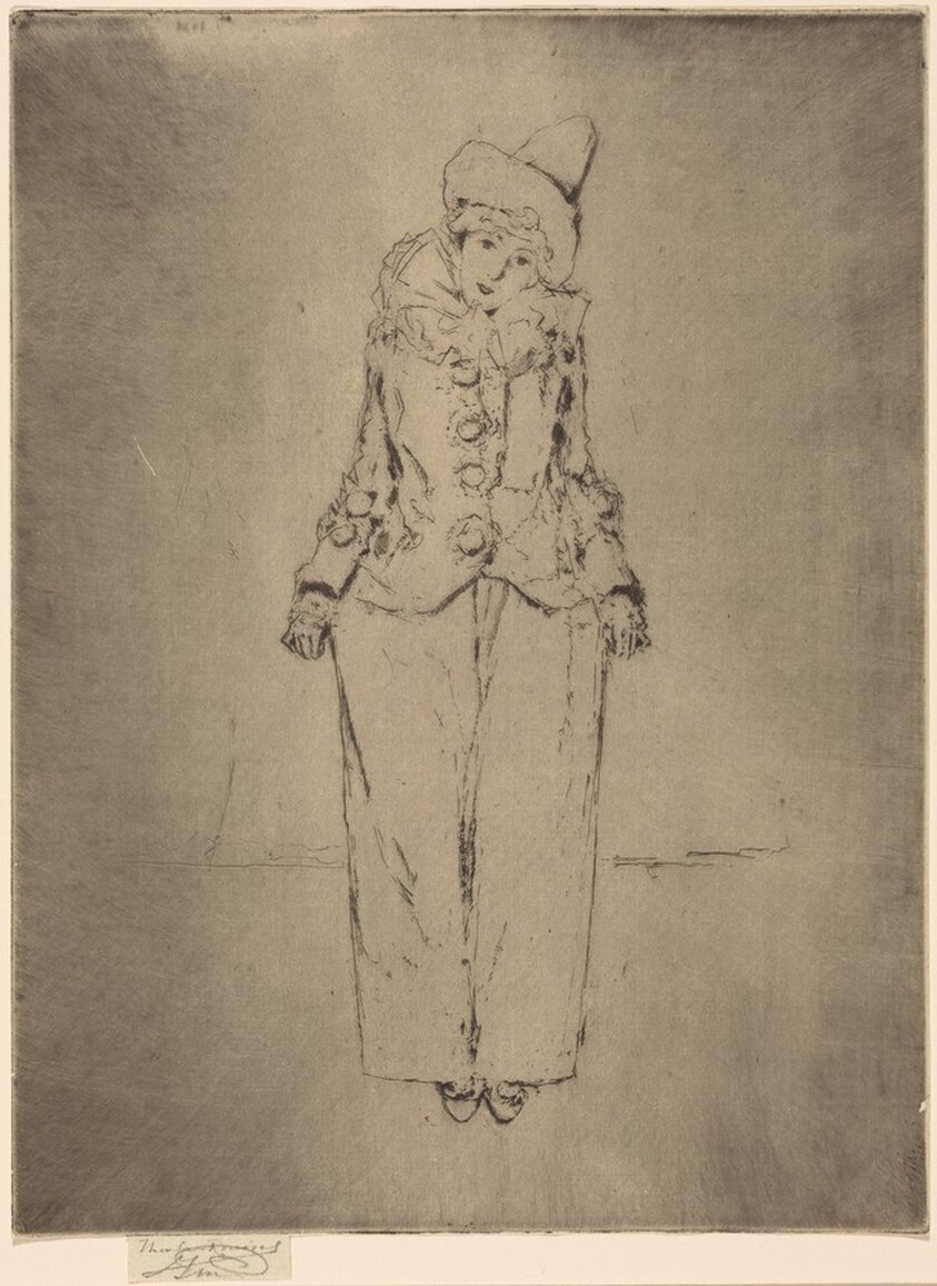 Pierrot en Pied, Portrait of the Lady  A.C.