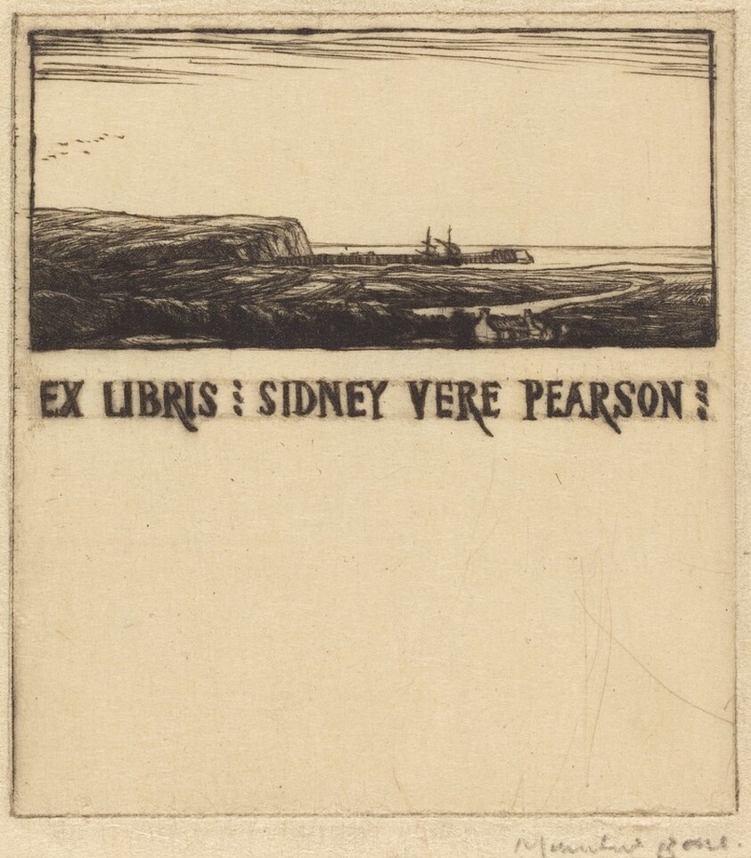 Bookplate of Dr. Sidney Vere Pearson
