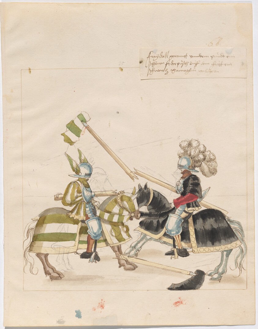 Mock Joust of War with Flying Shields