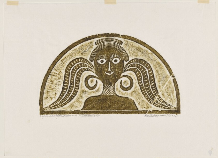 Polly Coombs from A Portfolio of Rubbings from Early American Stone Sculpture