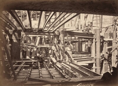 Workers on Girders of Auditorium, New Paris Opera