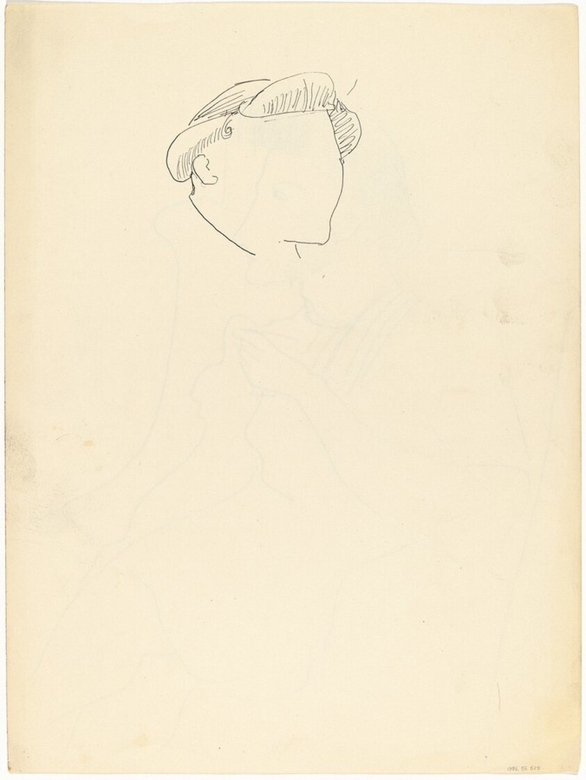 Study of a Head [verso]