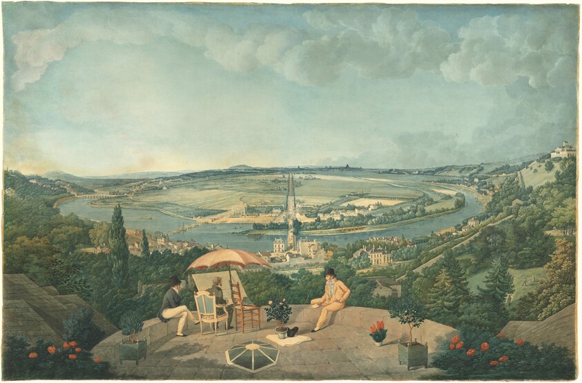 View of Paris from the Terrace of the Pavillon de Brimborion