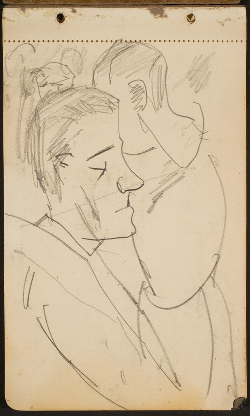 zwei männliche Profile (Two Male Profiles) [p. 1]