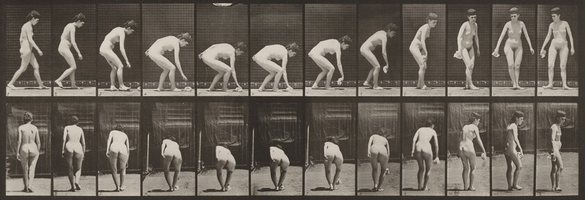 Plate Number 220. Stooping, and lifting handkerchief and turning