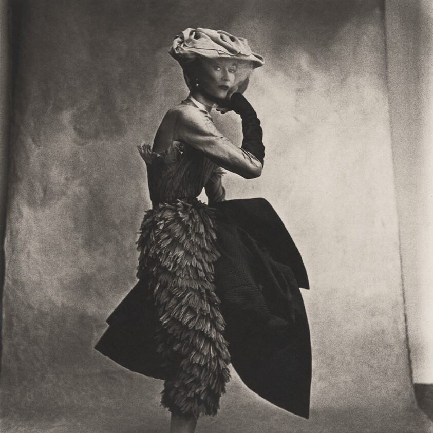 Cocoa-Colored Balenciaga Dress (Lisa Fonssagrives-Penn), Paris