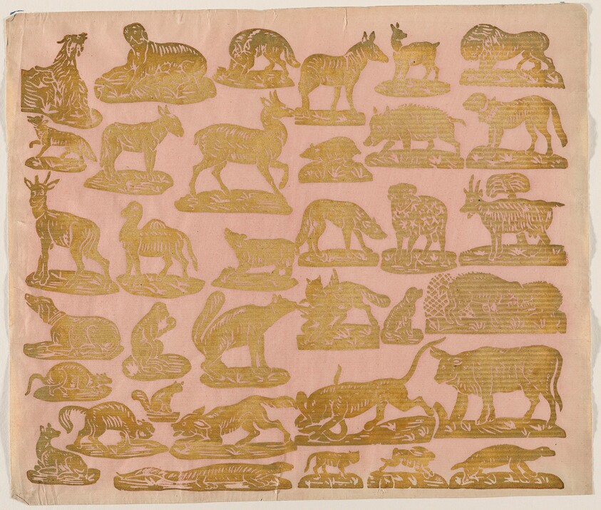 Endpaper with Animals