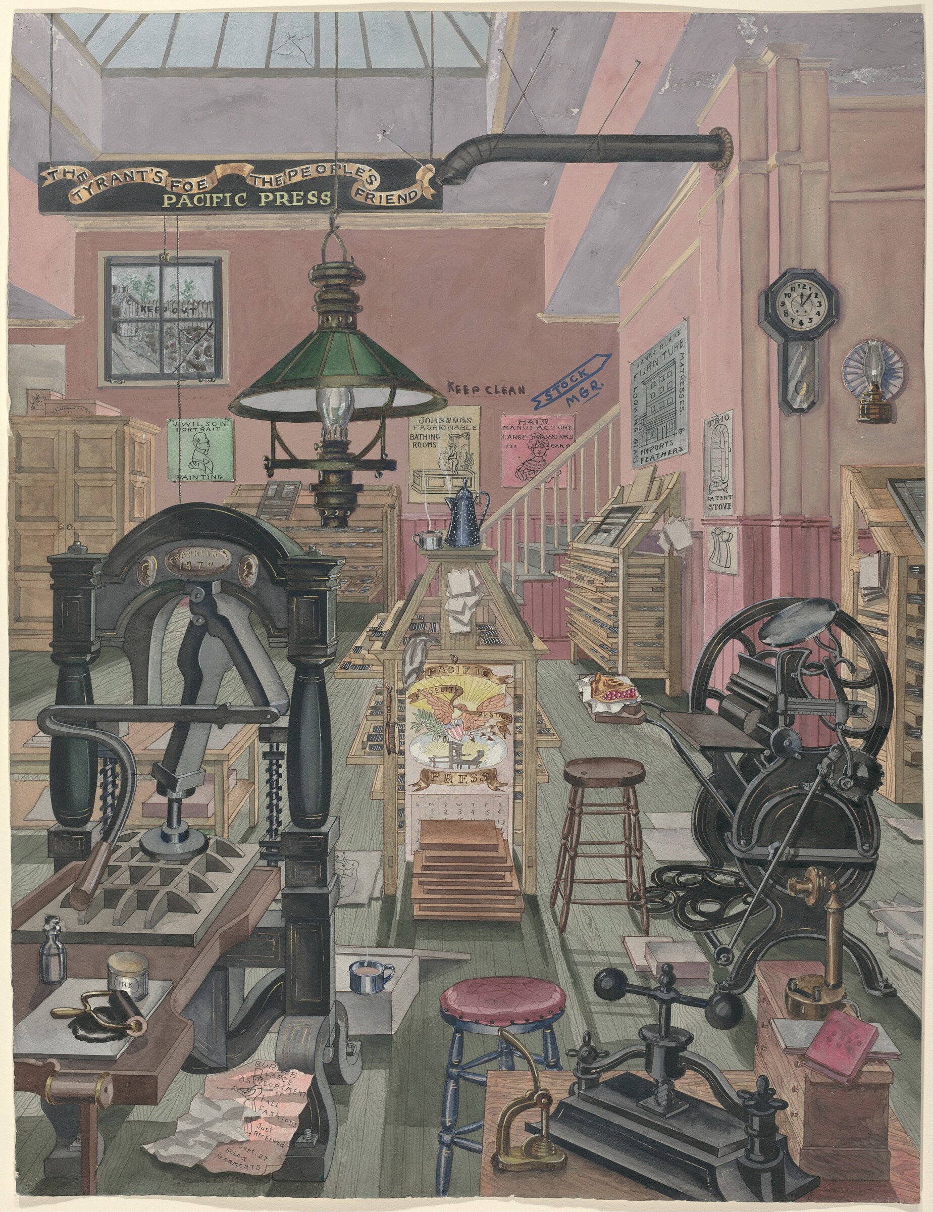 Print Shop, 1870, Perkins Harnly, 1935/1942