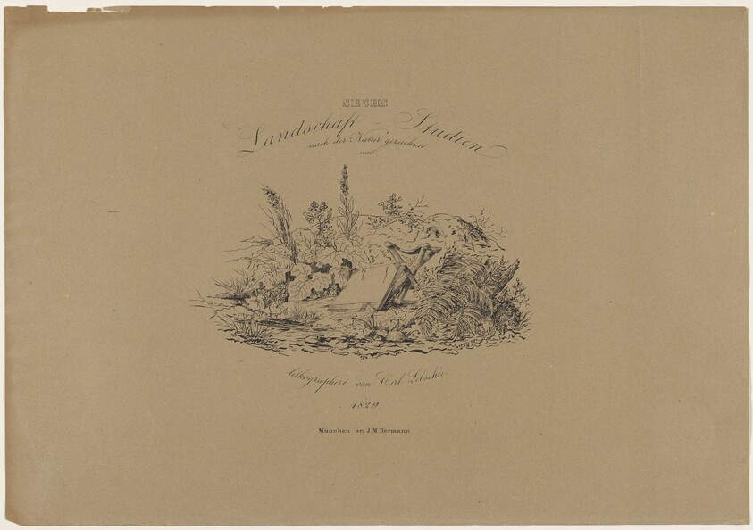 Sechs Landschaftstudien nach der Natur