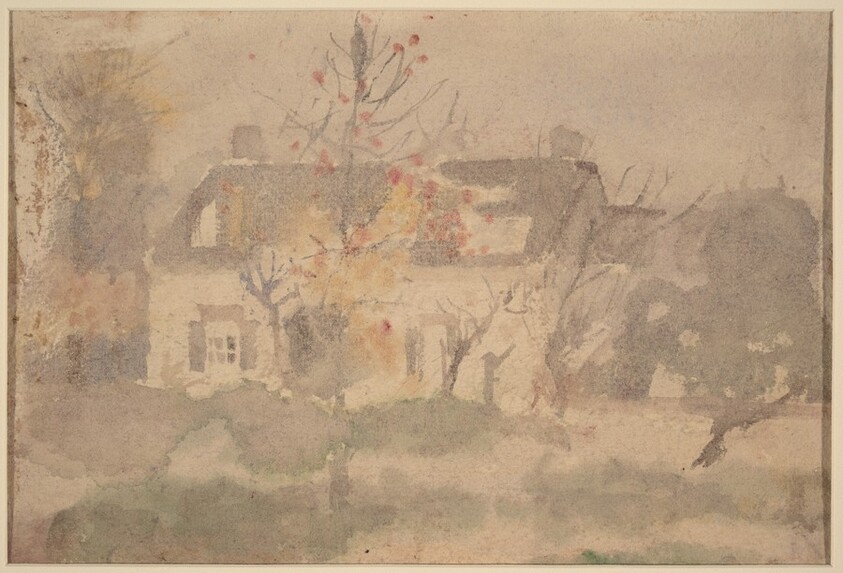 House Set in Landscape [verso]