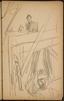 Drei Figuren in Interieur (Three Figures in a Building) [p. 27], Max Beckmann