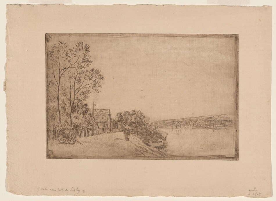 On the Banks of the Loing: The Cart by Sisley, Alfred