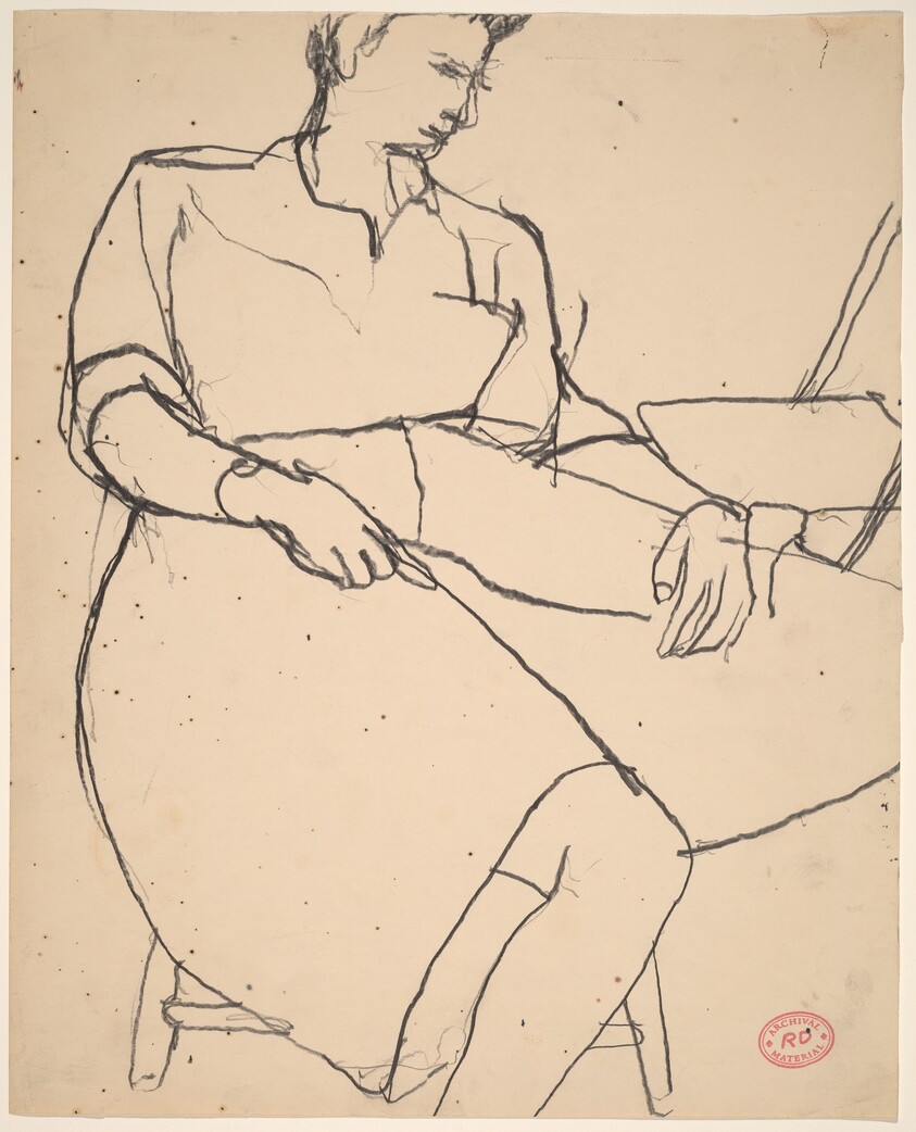 Untitled [seated woman]