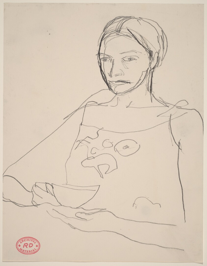 Untitled [woman holding a cup]