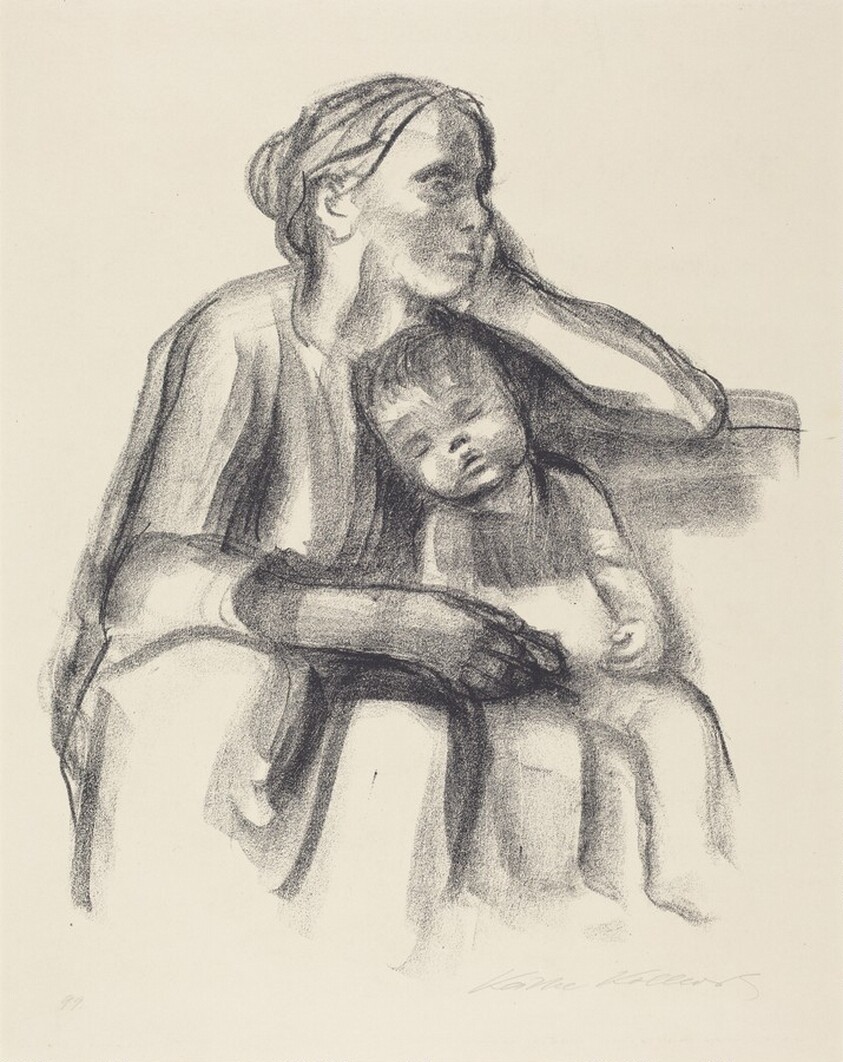 Working-Class Woman with Sleeping Child (Arbeiter Frau mit Schlafendem Jungen)