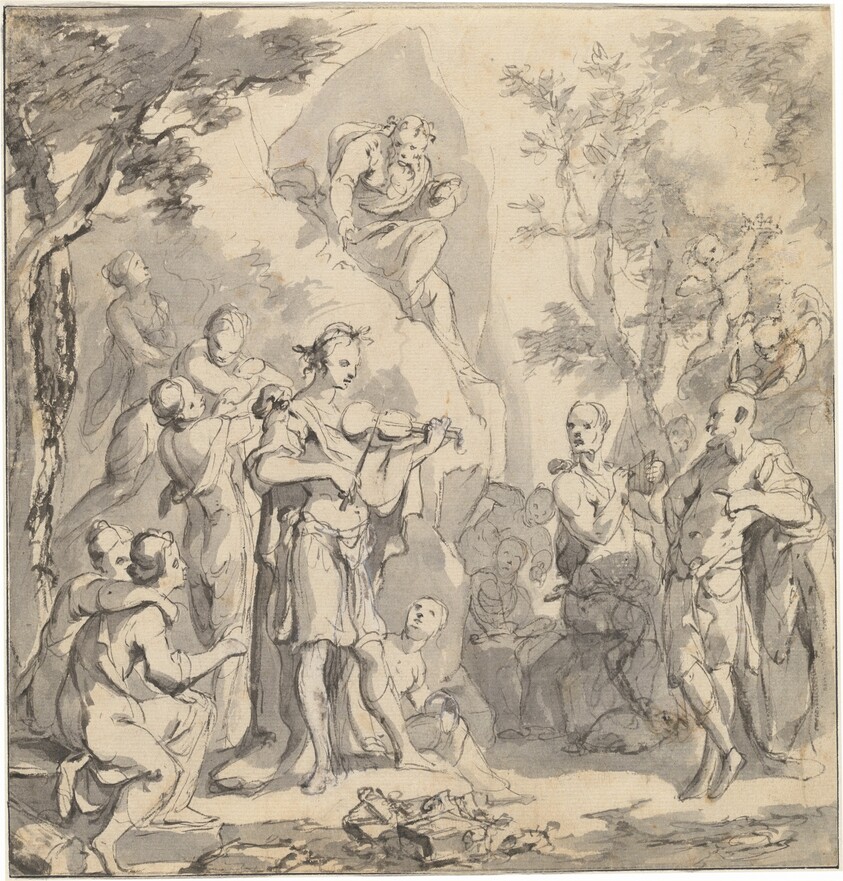The Contest between Apollo and Pan before King Midas