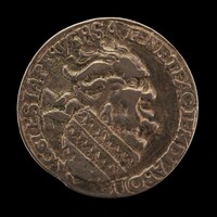 Satirical Head of a Pope [obverse], German 16th Century, c. 1540