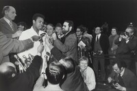 Muhammad Ali--Oscar Bonavena Press Conference, New York City, Garry Winogrand, 1970, printed 1983
