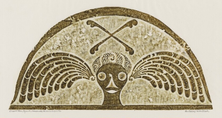 Elizabeth Tillson from A Portfolio of Rubbings from Early American Stone Sculpture