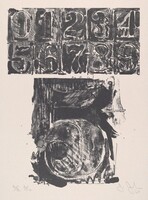 5 from 0-9 (Black), Jasper Johns, 1963