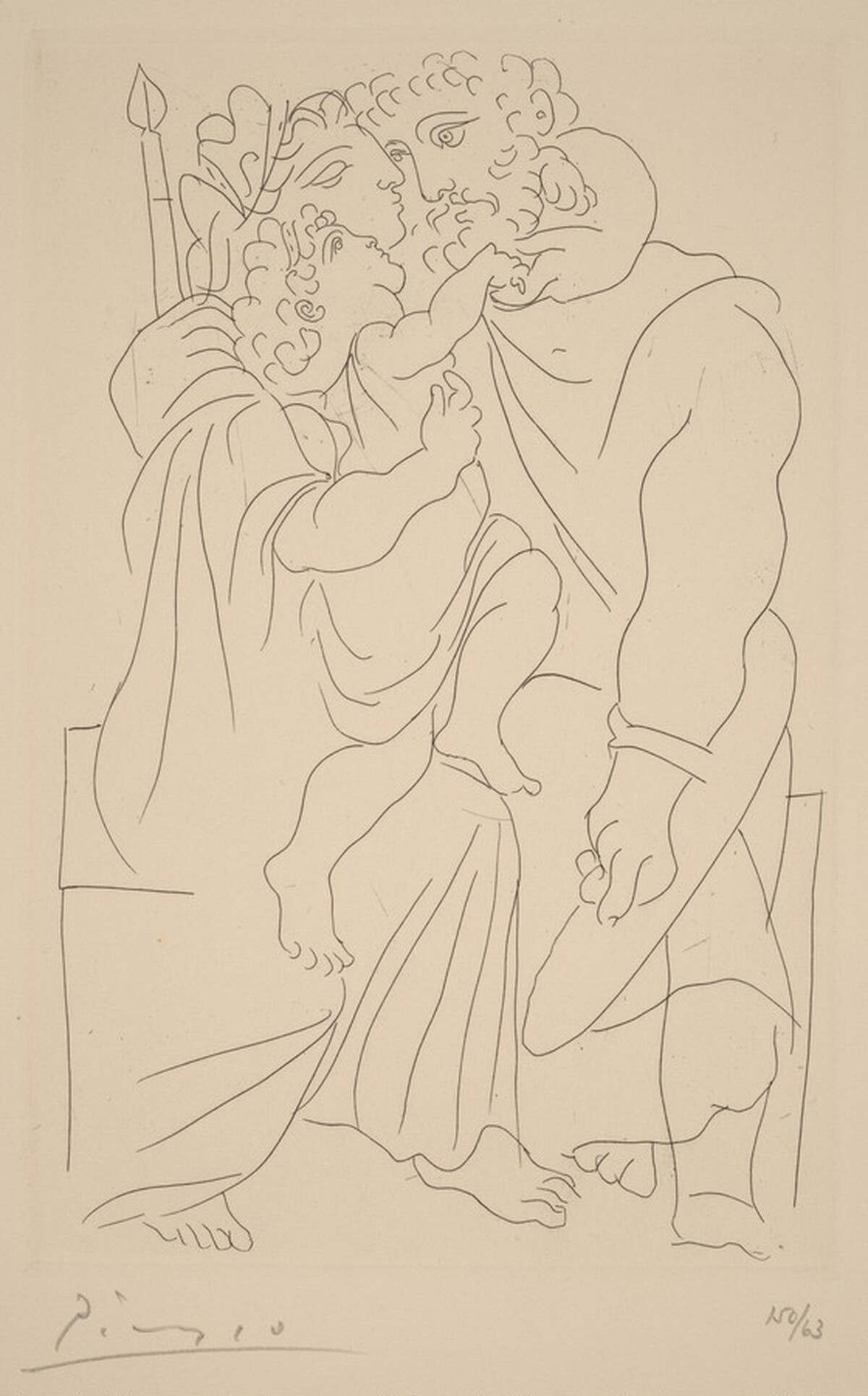 Kinesias and Myrrhine with a Child (Couple etenfant)