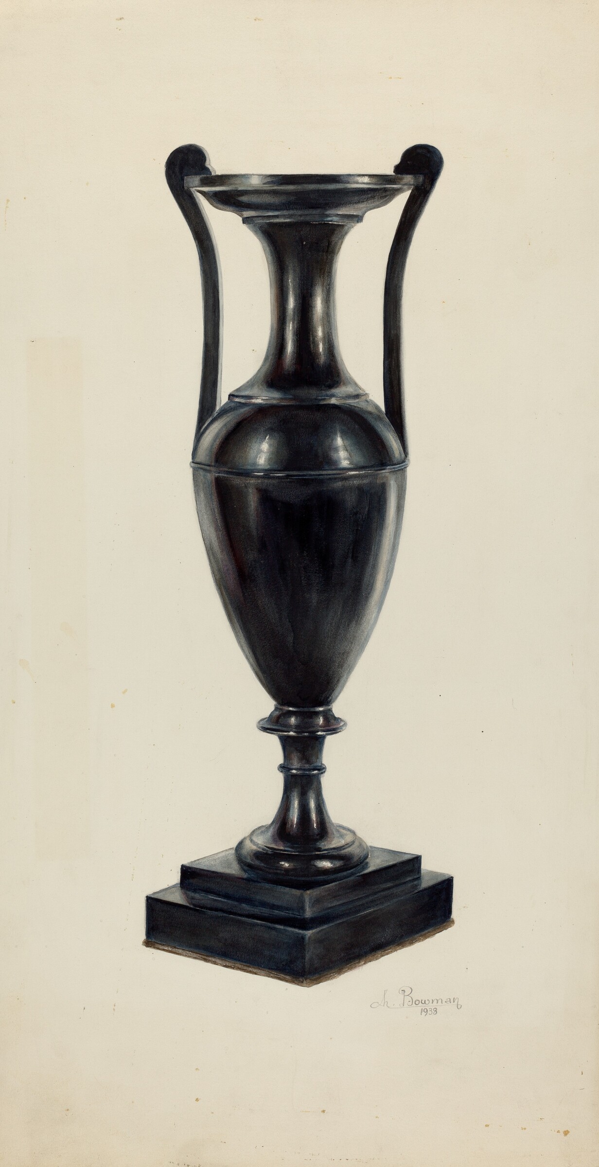 Coal Vase, Charles Bowman, 1938