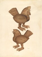 Rooster and Hen, Al Curry, 1935/1942