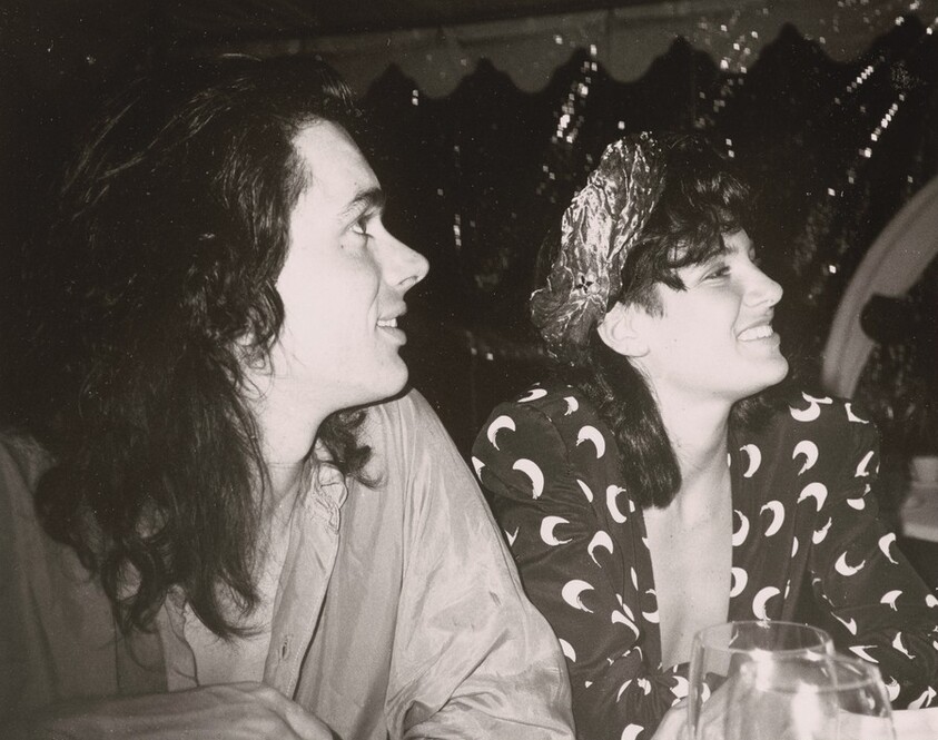 Elizabeth Saltzman and Unidentified Man