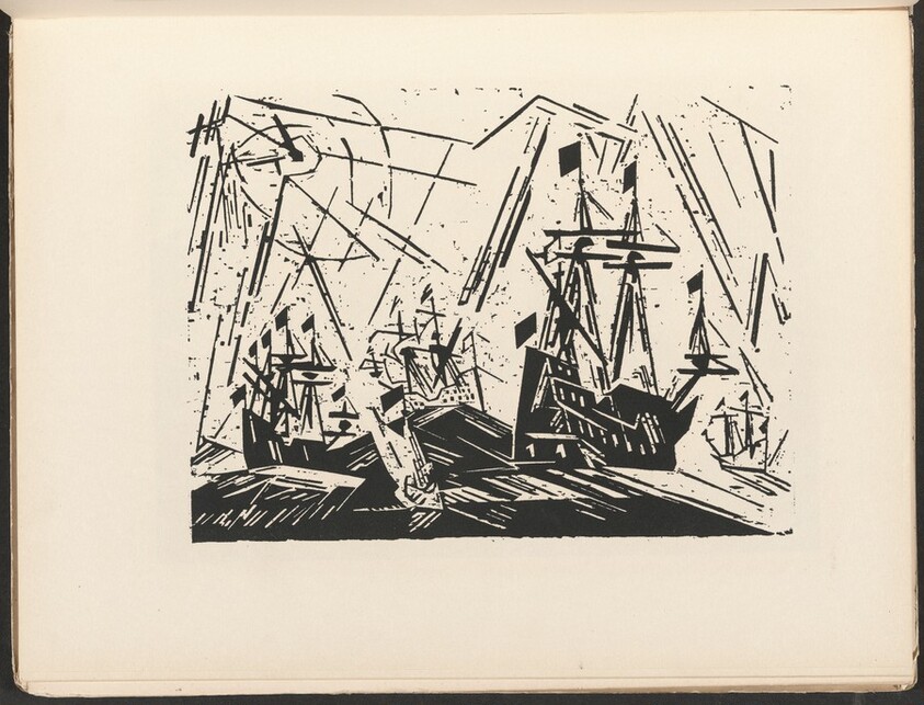 Hanseatic Fleet (Hansaflotte) from Deutsche Graphiker der Gegenwart (German Printmakers of Our Time)