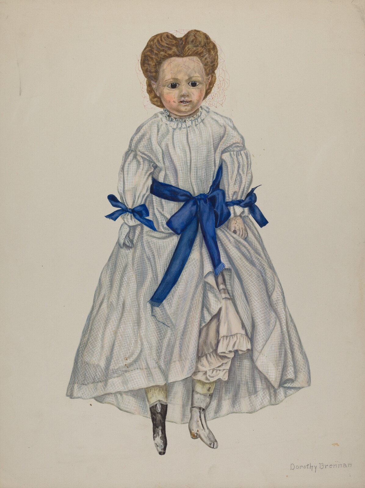 Wax Headed Doll, Dorothy Brennan, c. 1937