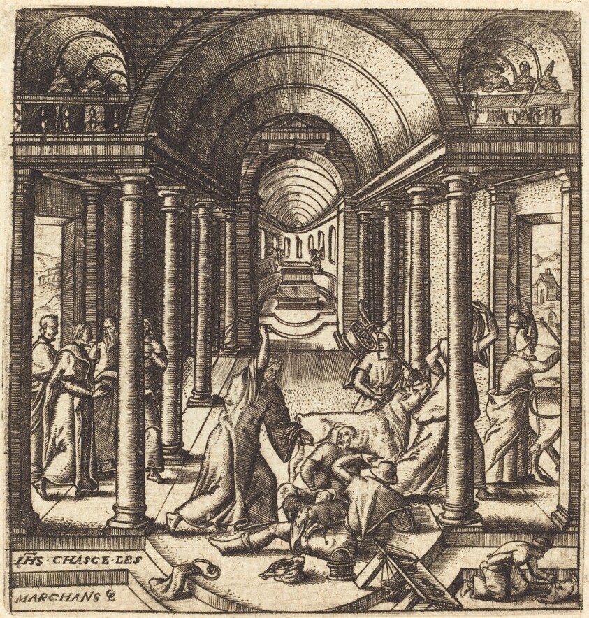 Christ Driving the Money Changers from the Temple