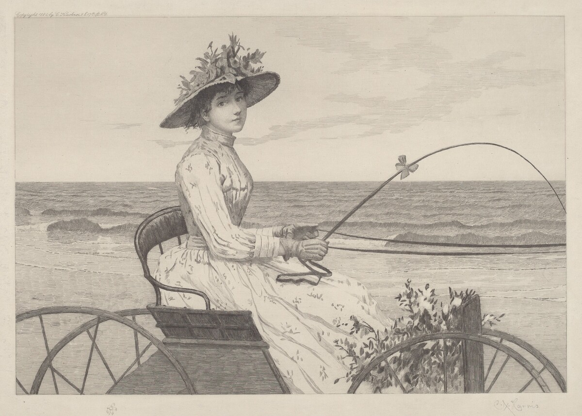 Untitled (Woman in a Carriage)
