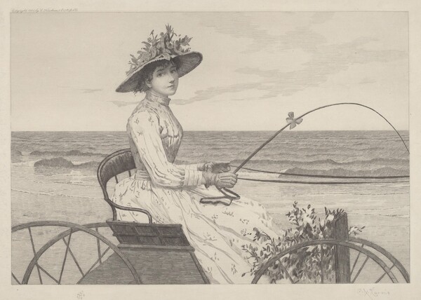 Untitled (Woman in a Carriage)