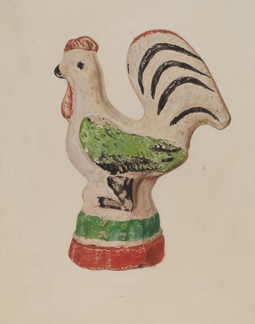 Chalkware Rooster