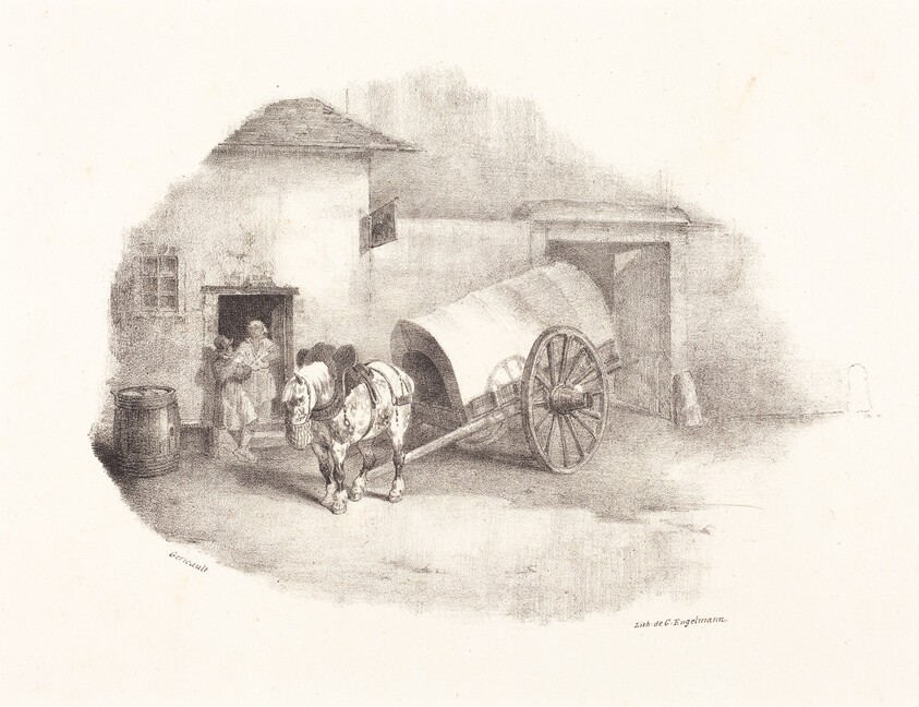 Cheval de charrette sorti des Limons