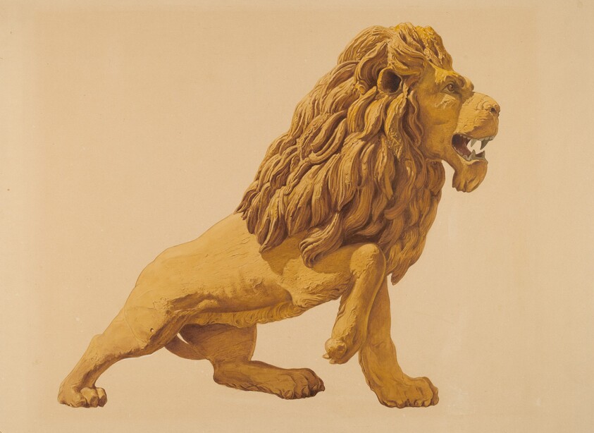 Circus Wagon Lion