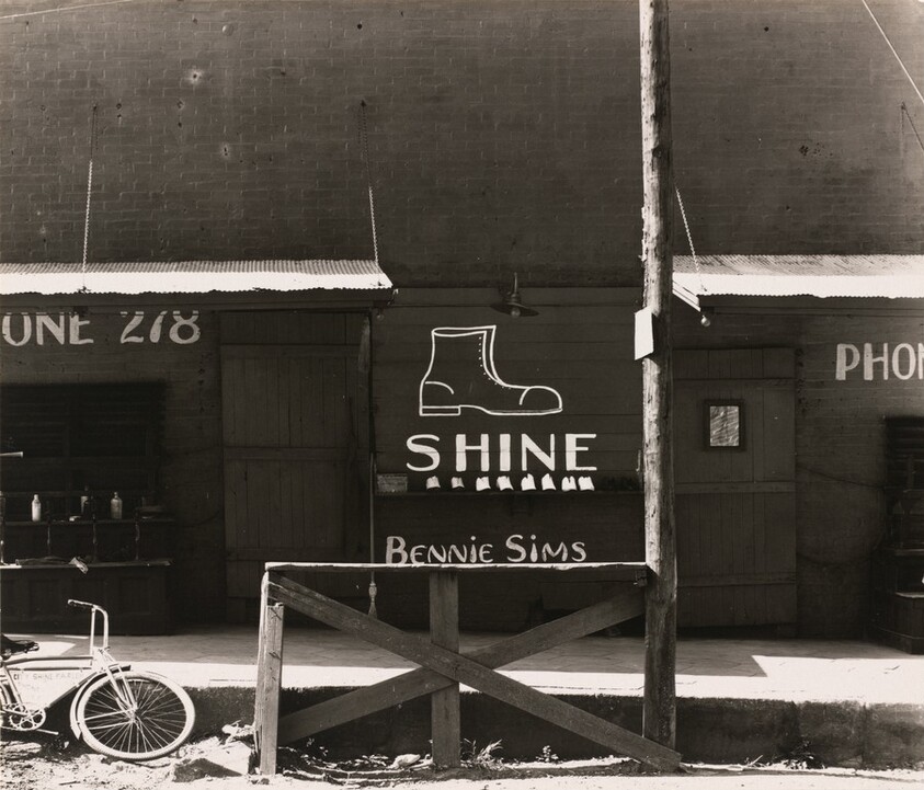 Shoeshine Sign in a Southern Town