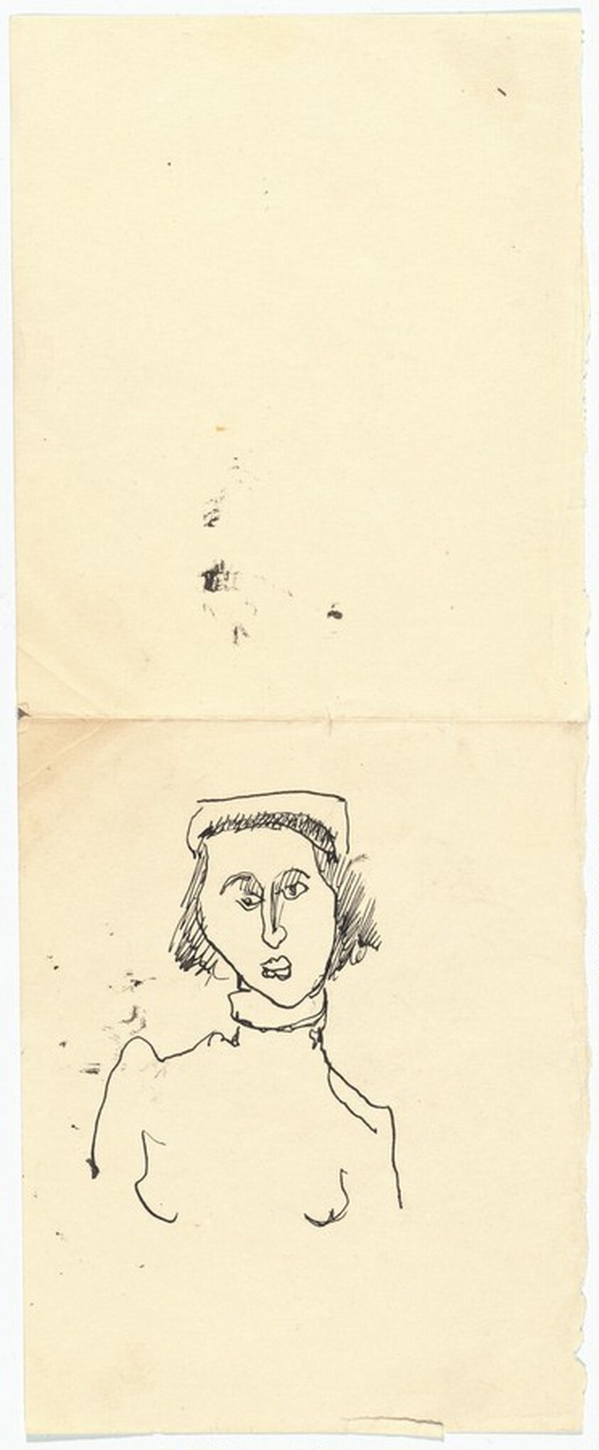 Quarter-length Portrait of a Woman, Facing Front