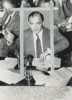Title from caption on object: “McCarthy States His Case against Jessup”, William C. Allen, October 2, 1951